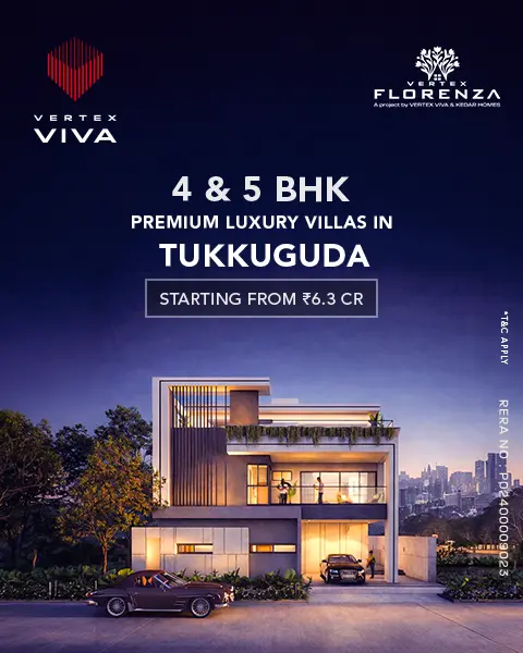 Vertex Florenza - 4 & 5 BHK Premium Luxury Villas in Tukkuguda, Hyderabad